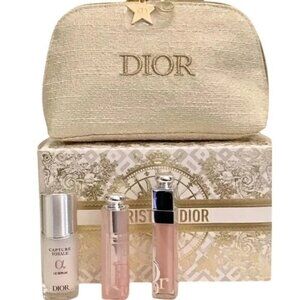 Christian Dior Coffret Limited Design Gift Box Atomizer & Pouch Lip Maximizer